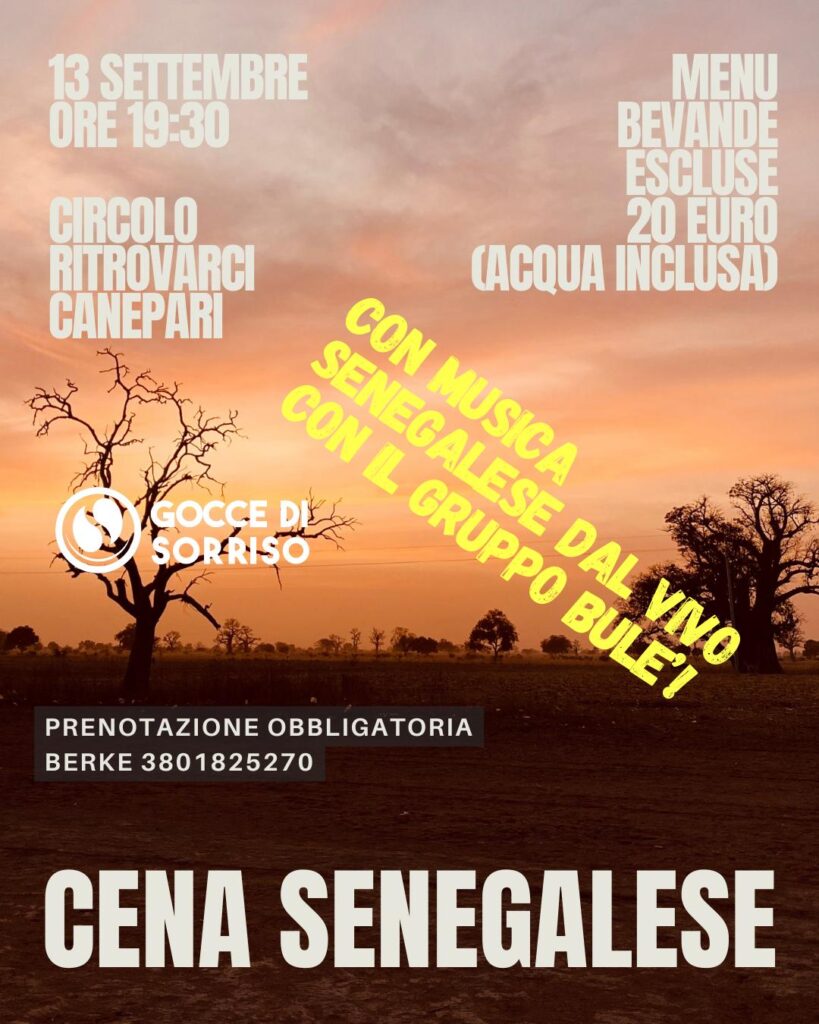 Gocce di Sorriso - Cena sociale senegalese